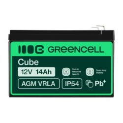 Green Cell AGM VRLA 12V 14Ah maintenance-free bateria do the alarm system, cash register, toys