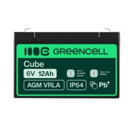 Green Cell AGM VRLA 6V 12Ah maintenance-free bateria do the alarm system, cash register, toys
