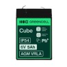 Green Cell AGM VRLA 6V 5Ah maintenance-free bateria do the alarm system, cash register, toys