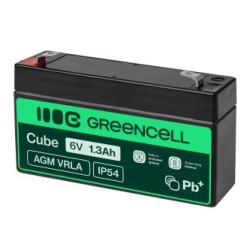 Green Cell AGM VRLA 6V 1.3Ah maintenance-free bateria do systemów alarmowych, kas, zabawek
