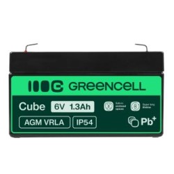 Green Cell AGM VRLA 6V 1.3Ah maintenance-free bateria do systemów alarmowych, kas, zabawek