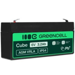 Green Cell AGM VRLA 6V 3.2Ah maintenance-free bateria do systemów alarmowych, kas, zabawek