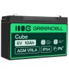 Green Cell AGM VRLA 6V 10Ah maintenance-free bateria do systemów alarmowych, kas, zabawek