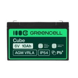 Green Cell AGM VRLA 6V 10Ah maintenance-free bateria do systemów alarmowych, kas, zabawek
