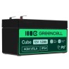 Green Cell AGM VRLA 12V 1.2Ah maintenance-free bateria do systemów alarmowych, kas, zabawek