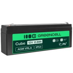 Green Cell AGM VRLA 12V 2.3Ah maintenance-free bateria do systemów alarmowych, kas, zabawek