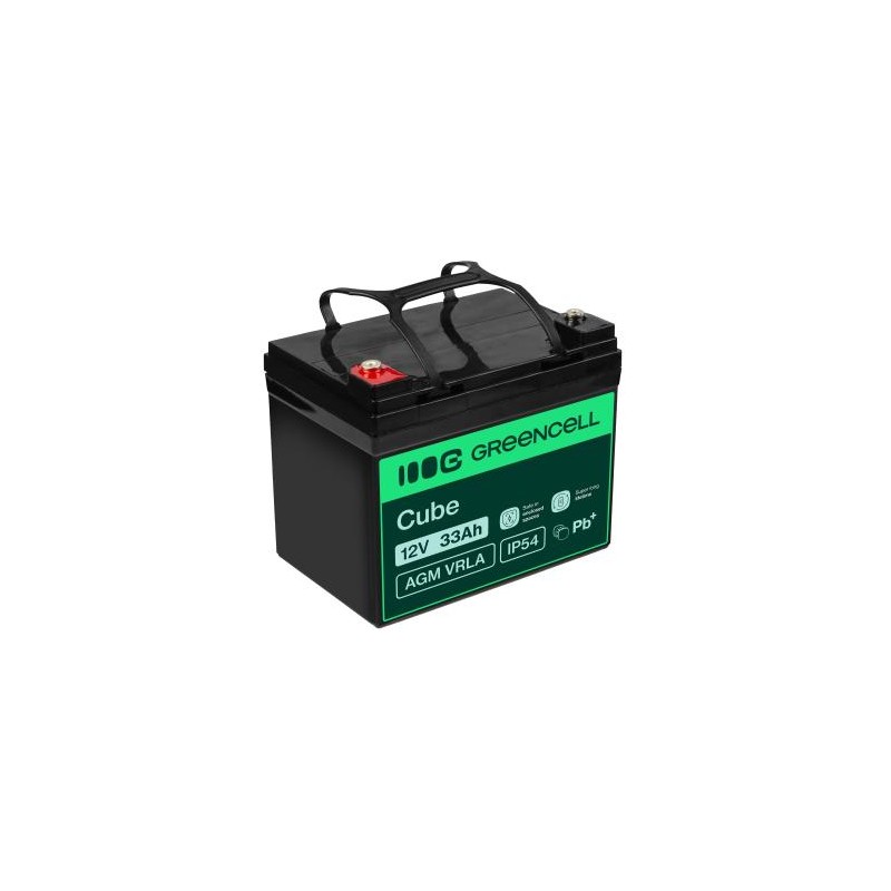 Green Cell AGM VRLA 12V 33Ah maintenance-free bateria do mower, skuter, łodzi, wózek inwalidzki
