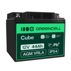 Green Cell AGM VRLA 12V 44Ah maintenance-free bateria do mower, skuter, łodzi, wózek inwalidzki