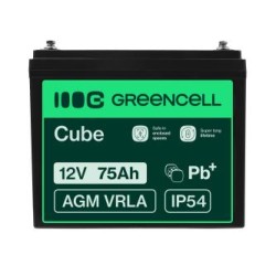 Green Cell AGM VRLA 12V 75Ah maintenance-free bateria do camper, photovoltaics, solar panels, łodzi