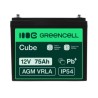 Green Cell AGM VRLA 12V 75Ah maintenance-free bateria do camper, photovoltaics, solar panels, łodzi