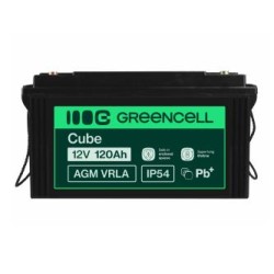 Green Cell AGM VRLA 12V 120Ah maintenance-free bateria do kamperów, fotowoltaiki, paneli solarnych, łodzi