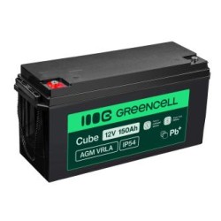 Green Cell AGM VRLA 12V 150Ah maintenance-free bateria do kamperów, fotowoltaiki, paneli solarnych, łodzi