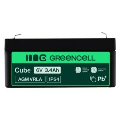 Green Cell AGM VRLA 6V 3.4Ah maintenance-free bateria do systemów alarmowych, kas, zabawek