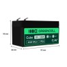 Green Cell AGM VRLA 12V 1.3Ah maintenance-free bateria do the systemów alarmowych, kas, zabawek