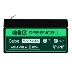 Green Cell AGM VRLA 12V 1.3Ah maintenance-free bateria do the systemów alarmowych, kas, zabawek