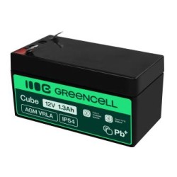 Green Cell AGM VRLA 12V 1.3Ah maintenance-free bateria do the systemów alarmowych, kas, zabawek