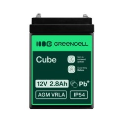 Green Cell AGM VRLA 12V 2.8Ah maintenance-free bateria do systemów alarmowych, kas, zabawek
