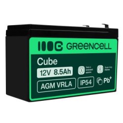 Green Cell AGM VRLA 12V 8.5Ah maintenance-free bateria do systemów alarmowych, kas, zabawek