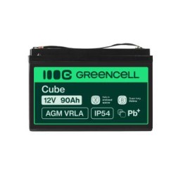 Green Cell AGM VRLA 12V 90Ah maintenance-free bateria do kamperów, fotowoltaiki, paneli solarnych, łodzi