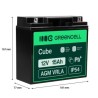 Green Cell AGM VRLA 12V 15Ah maintenance-free bateria do systemów alarmowych, kas, zabawek
