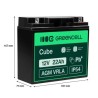 Green Cell AGM VRLA 12V 22Ah maintenance-free bateria do łodzi, skuterów, zabawek, wózki inwalidzkie