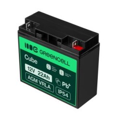 Green Cell AGM VRLA 12V 22Ah maintenance-free bateria do łodzi, skuterów, zabawek, wózki inwalidzkie