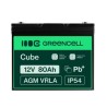 Green Cell AGM VRLA 12V 80Ah maintenance-free bateria do łodzi, skuterów, kamperów vans, wózki inwalidzkie, kosiarka do trawy