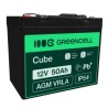 Green Cell AGM VRLA 12V 50Ah maintenance-free bateria do łodzi, skuterów, kamperów vans, wózki inwalidzkie, kosiarka do trawy