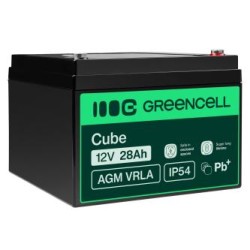 Green Cell AGM VRLA 12V 28Ah maintenance-free bateria do łodzi, skuterów, zabawek, wózki inwalidzkie kampera