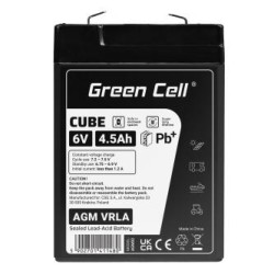 Green Cell CUBE AGM IP54 6V 4Ah VRLA bateria Gel deep cycle skuter mower łodzi barge mower ciągnik fishing łodzi