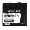 Green Cell CUBE AGM IP54 12V 55Ah VRLA bateria Gel deep cycle skuter mower łodzi barge mower ciągnik,  łodzi