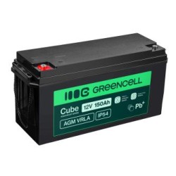 Green Cell Cube AGM VRLA IP54 12V 150Ah maintenance-free bateria do kamperów, fotowoltaiki, paneli solarnych, łodzi