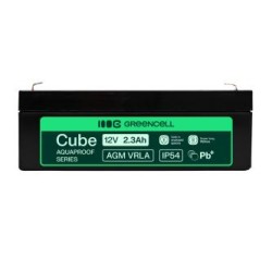 Greencell AGM VRLA 12V 2.5Ah maintenance-free bateria do cash registers, zabawek, kamery (178x36x66mm)