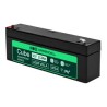 Greencell AGM VRLA 12V 2.5Ah maintenance-free bateria do cash registers, zabawek, kamery (178x36x66mm)