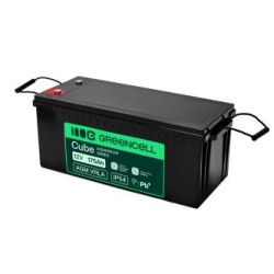 Greencell AGM VRLA 12V 175Ah maintenance-free bateria do łodzi, fotowoltaiki, paneli solarnych (532x207x220mm)