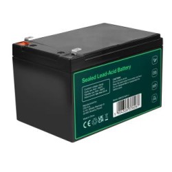 Greencell AGM VRLA 12V 12Ah maintenance-free bateria do cash registers, zabawek, kamery (152x99x100mm)