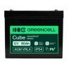 Greencell AGM VRLA 12V 80Ah maintenance-free bateria do UPS, scales, kamperów (260x168x216mm)
