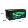 Greencell AGM VRLA 12V 200Ah maintenance-free bateria do solar łodzi applications (240x522x226mm)