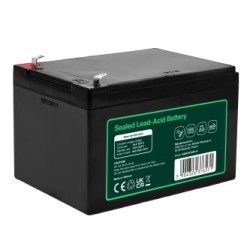 Greencell AGM VRLA 12V 12Ah maintenance-free bateria do cash registers, zabawek, kamery (151x98.5x95mm)