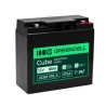Greencell AGM VRLA 12V 18Ah maintenance-free bateria do cash registers, zabawek, kamery (181x77x167mm)