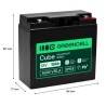 Greencell AGM VRLA 12V 18Ah maintenance-free bateria do cash registers, zabawek, kamery (181x77x167mm)