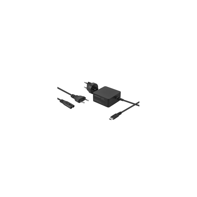 Avacom ładowarka - adapter dla notebooky s USB C a podporou Power Delivery, 5-20V, až 3A, 45W, ADAC-FC-45PD, Kabel o długości 1,