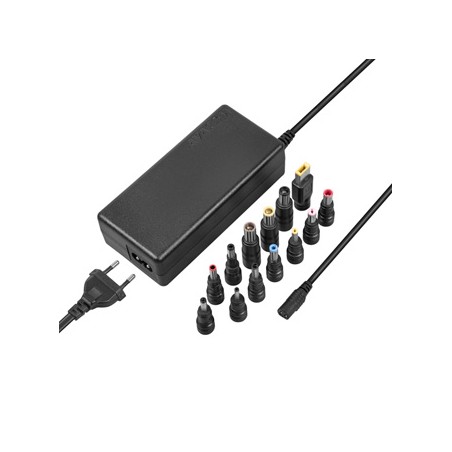 Avacom ładowarka - adapter QuickTIP dla notebooky univerzální, 18,5-20V, až 4,5A, 90W, ADAC-UNV-A90W, przewód 1,2 m + 13 złączy