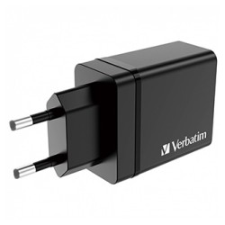Verbatim Zasilacz / sieciowy adapter 30W, 4-portowy, 1x USB-C, 3x USB-A