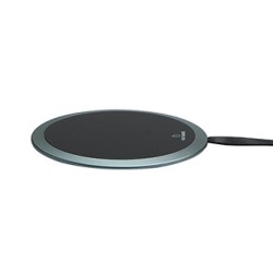 All New, Bezprzewodowa ładowarka, ultra cienki, do telefonów, srebrna, 5/9V, 10W, ochrona przed przegrzaniem, Qi