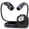 Green Cell Snap Type 2 EV ładowania kabel 11 kW 7 m do Tesla Model 3 S X Y, VW ID.3, ID.4, Kia EV6, Hyundai IONIQ 5, Ford Mach-E