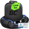 Green Cell GC Snap Type 2 EV ładowania kabel 11kW 5m do Tesla Model Y 3 S X, VW ID.4, Kia EV6, Hyundai IONIQ 5, Ford Mach-E