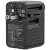 Verbatim, Adapter podróżny Charge ,n, Travel GaN III 2x USB-C, 2X USB-A + 1x zintegrowany kabel USB-C, czarna, 170 W