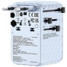 Verbatim, Adapter podróżny Charge ,n, Travel GaN III 2x USB-C, 2X USB-A + 1x zintegrowany kabel USB-C, niebieska, 100 W