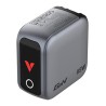 Verbatim, Mini ładowarka GaN z wyświetlaczem i kablem 2 x USB-C / 1 x USB-A, szara, 65W, Wymienne wtyczki EU, UK, USA